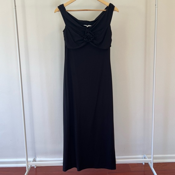 Reformation Fiorello Knit Midi Dress in Black - Picture 2 of 6
